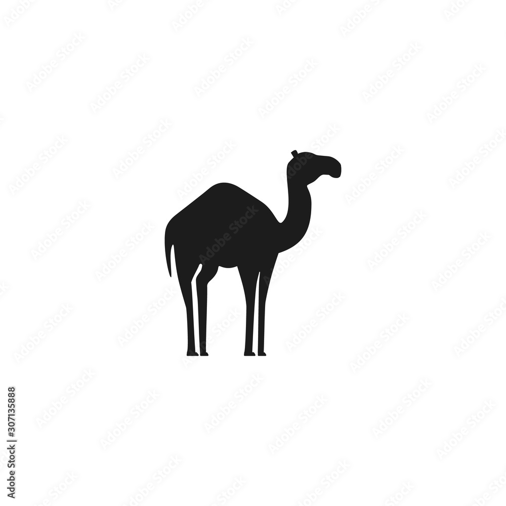 Camel logo. Silhouette vector design Camel logo. Silhouette vector design