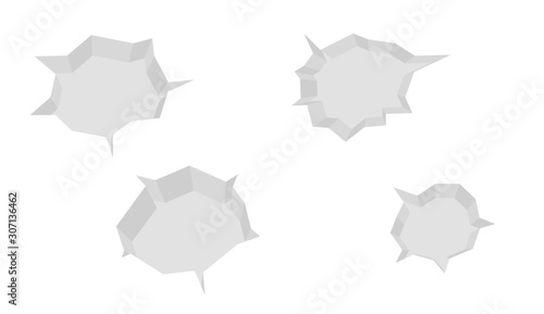Background image wall crack white illustration.