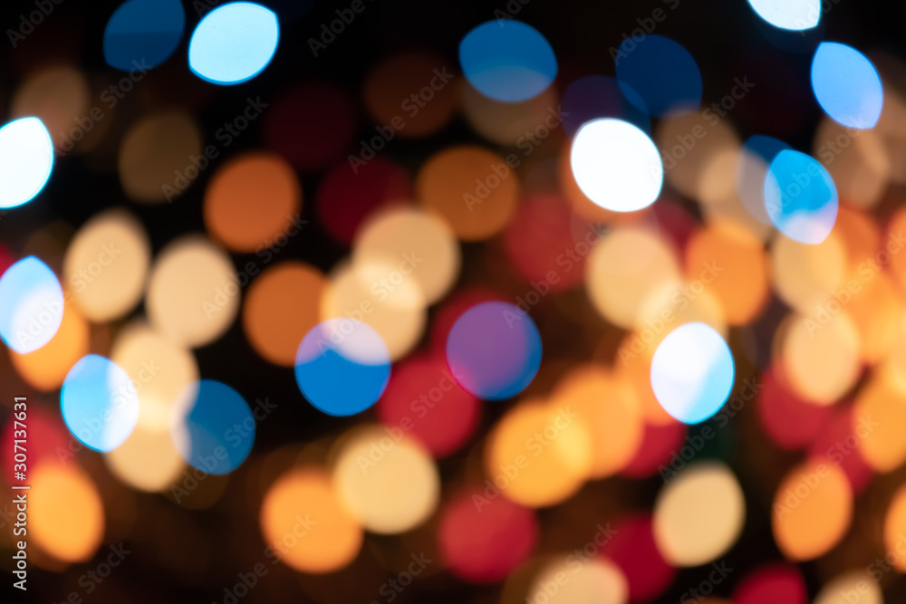 クリスマスツリーの電飾(玉ボケ) クリスマスツリーの電飾(玉ボケ)