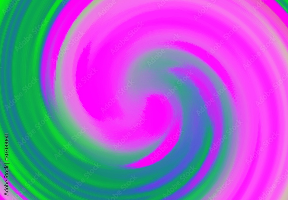 Pink and green vortex abstract swirl design background illustration Pink and green vortex abstract swirl design background illustration