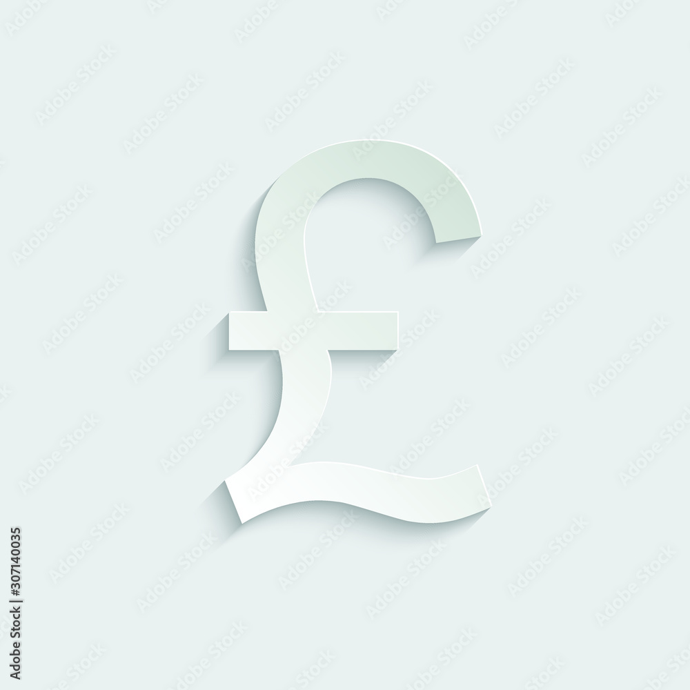 paper Pound icon. Pound sign. vector paper Pound icon. Pound sign. vector