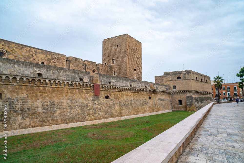 Swabian castle or Castello Svevo, a medieval landmark of Apulia.
