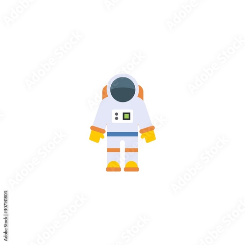astronaut creative icon. flat illustration. From Space Exploration icons collection. Isolated astronaut sign on white background