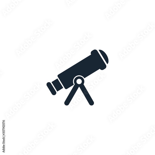 telescope creative icon. filled illustration. From Space Exploration icons collection. Isolated telescope sign on white background