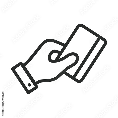 swipe card atm icon vector design template