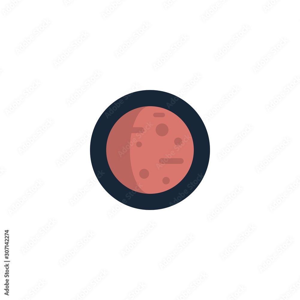 Obraz premium planet creative icon. flat illustration. From Space Exploration icons collection. Isolated planet sign on white background
