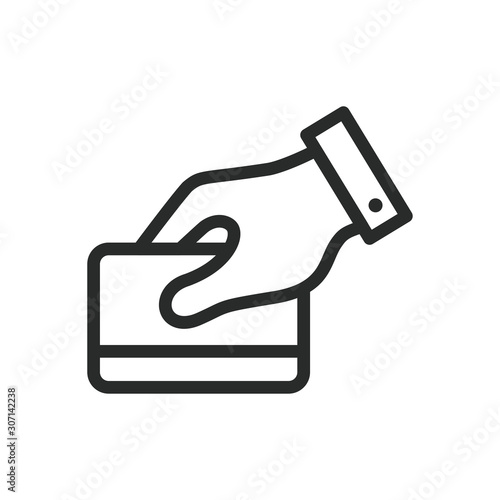swipe card atm icon vector design template