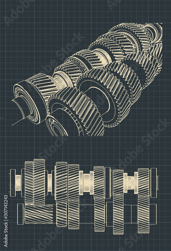 Mechanical gearbox blueprints
