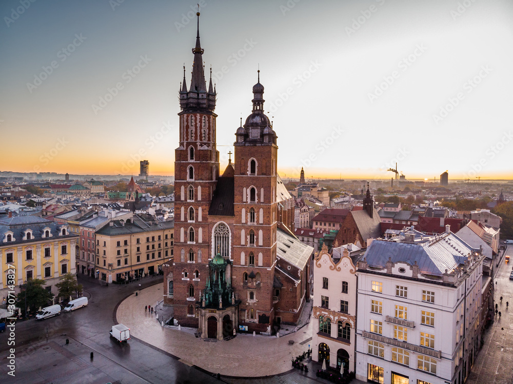 Obraz premium Europe aerial footage