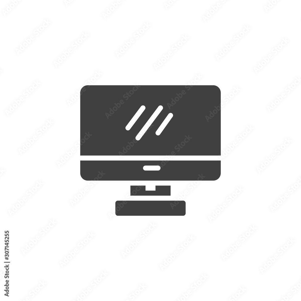 Computer display vector icon. filled flat sign for mobile concept and web design. Monitor screen glyph icon. Symbol, logo illustration. Vector graphics Computer display vector icon. filled flat sign for mobile concept and web design. Monitor screen glyph icon. Symbol, logo illustration. Vector graphics