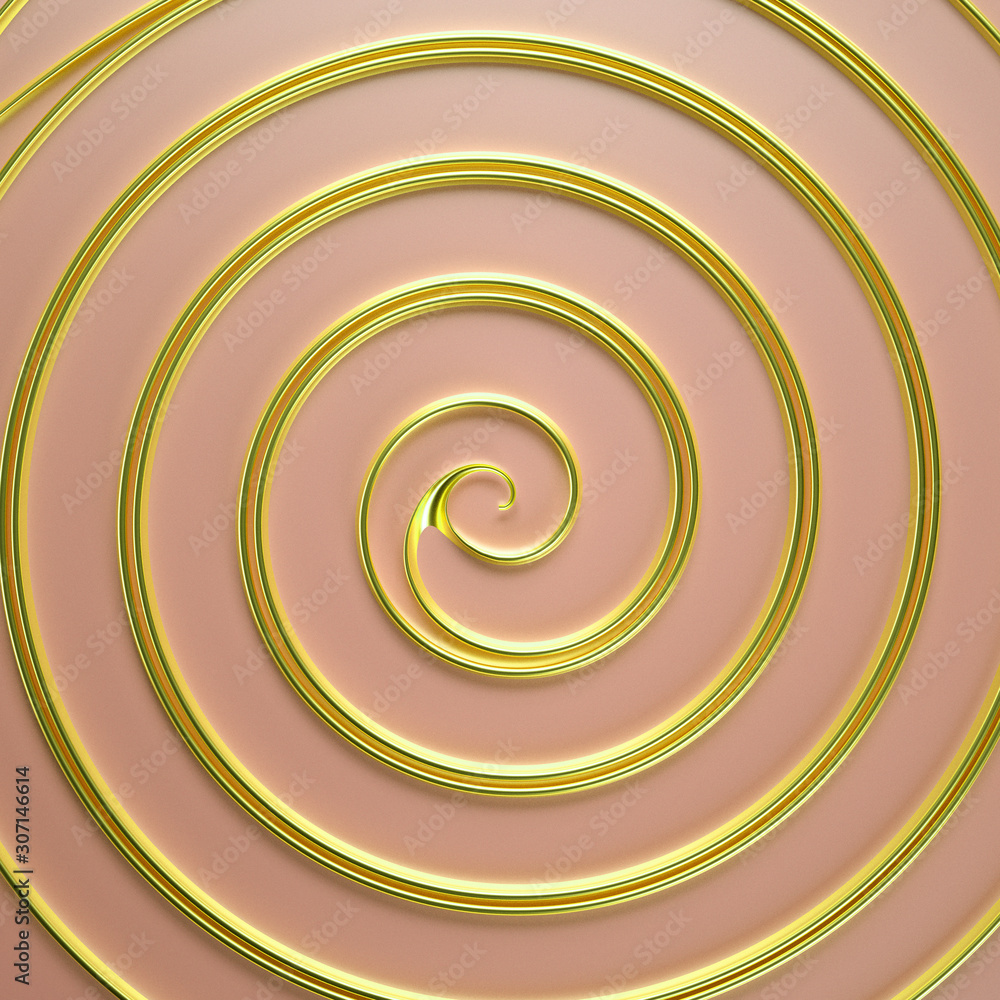 Naklejka premium Elegant minimal background. 3d illustration, 3d rendering.