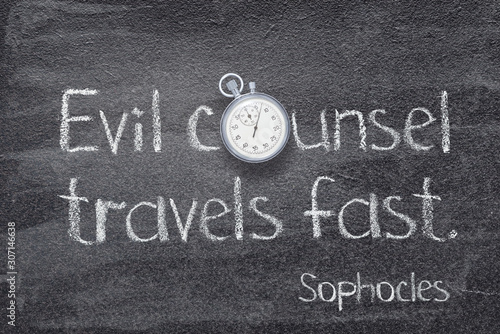evil counsel Sophocles