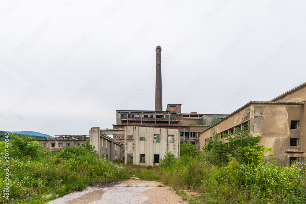 Abandoned factory in Loznica, Serbia. It was founded in 1957 and was destroyed in the economic crisis of the 1990s and is awaiting privatization.