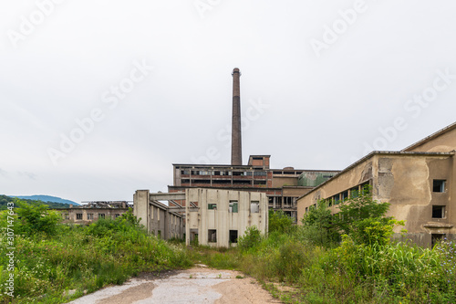 Abandoned factory in Loznica, Serbia. It was founded in 1957 and was destroyed in the economic crisis of the 1990s and is awaiting privatization.