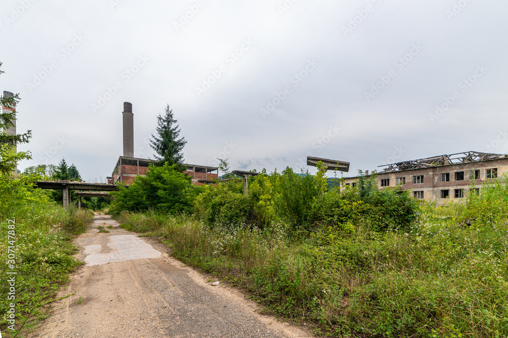 Abandoned factory in Loznica, Serbia. It was founded in 1957 and was destroyed in the economic crisis of the 1990s and is awaiting privatization.