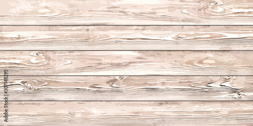 Realistic wood planks texture. Vector background for your design