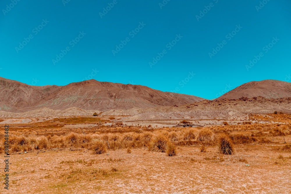 Desert and mountains landscape Desert and mountains landscape