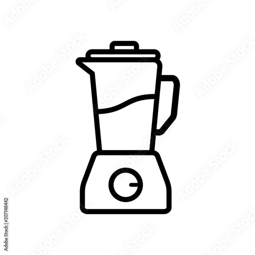 blender - kitchen equipment icon vector design template