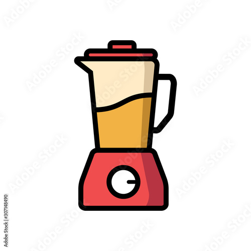 blender - kitchen equipment icon vector design template