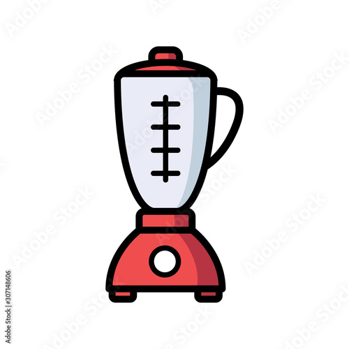 blender - kitchen equipment icon vector design template