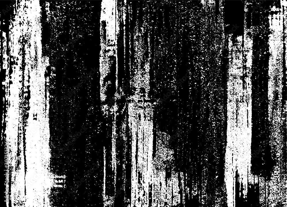 Obraz premium Vector brush sroke texture. Distressed uneven grunge background. Abstract distressed vector illustration. Overlay over any design to create interesting effect and depth. Black isolated on white. EPS10