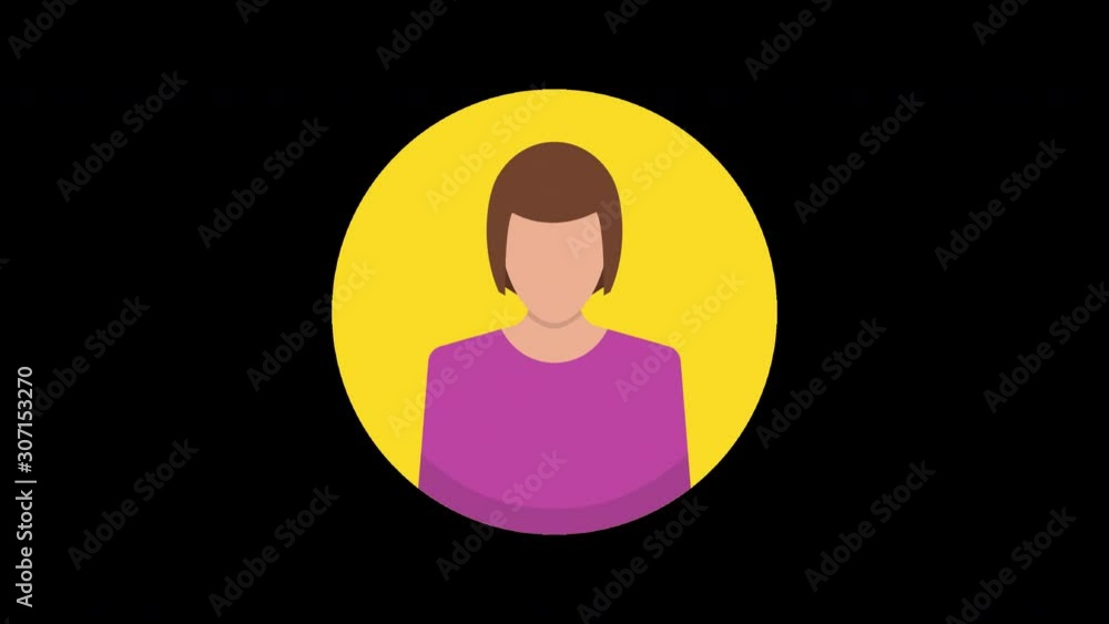 Female avatar. Loop animation in alpha channel. 4K resolution. Female avatar. Loop animation in alpha channel. 4K resolution.