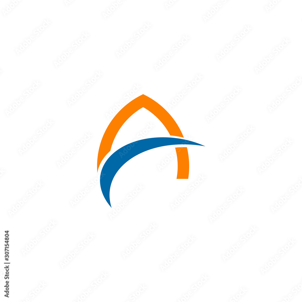 A letter initial icon logo design vector template A letter initial icon logo design vector template