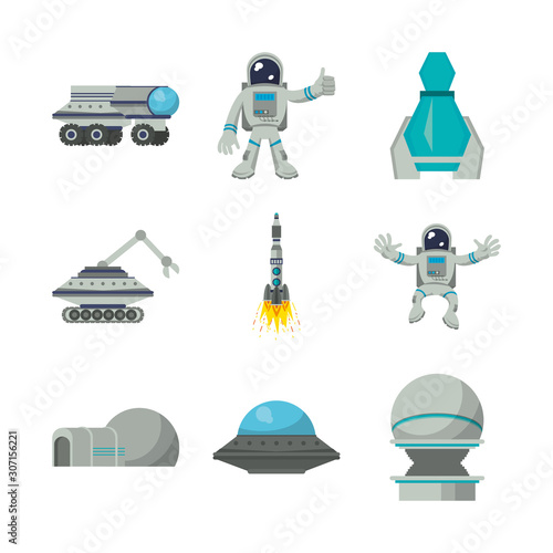 bundle of space set icons