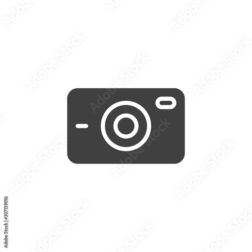 Car DVR camera vector icon. filled flat sign for mobile concept and web design. Digital Video Recorder glyph icon. Symbol, logo illustration. Vector graphics