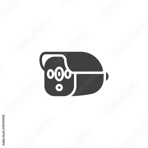Spy dvr recorder vector icon. filled flat sign for mobile concept and web design. DVR camera recorder glyph icon. Symbol, logo illustration. Vector graphics