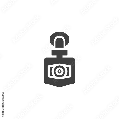 Hd dvr camera vector icon. filled flat sign for mobile concept and web design. Car dvr recorder glyph icon. Symbol, logo illustration. Vector graphics
