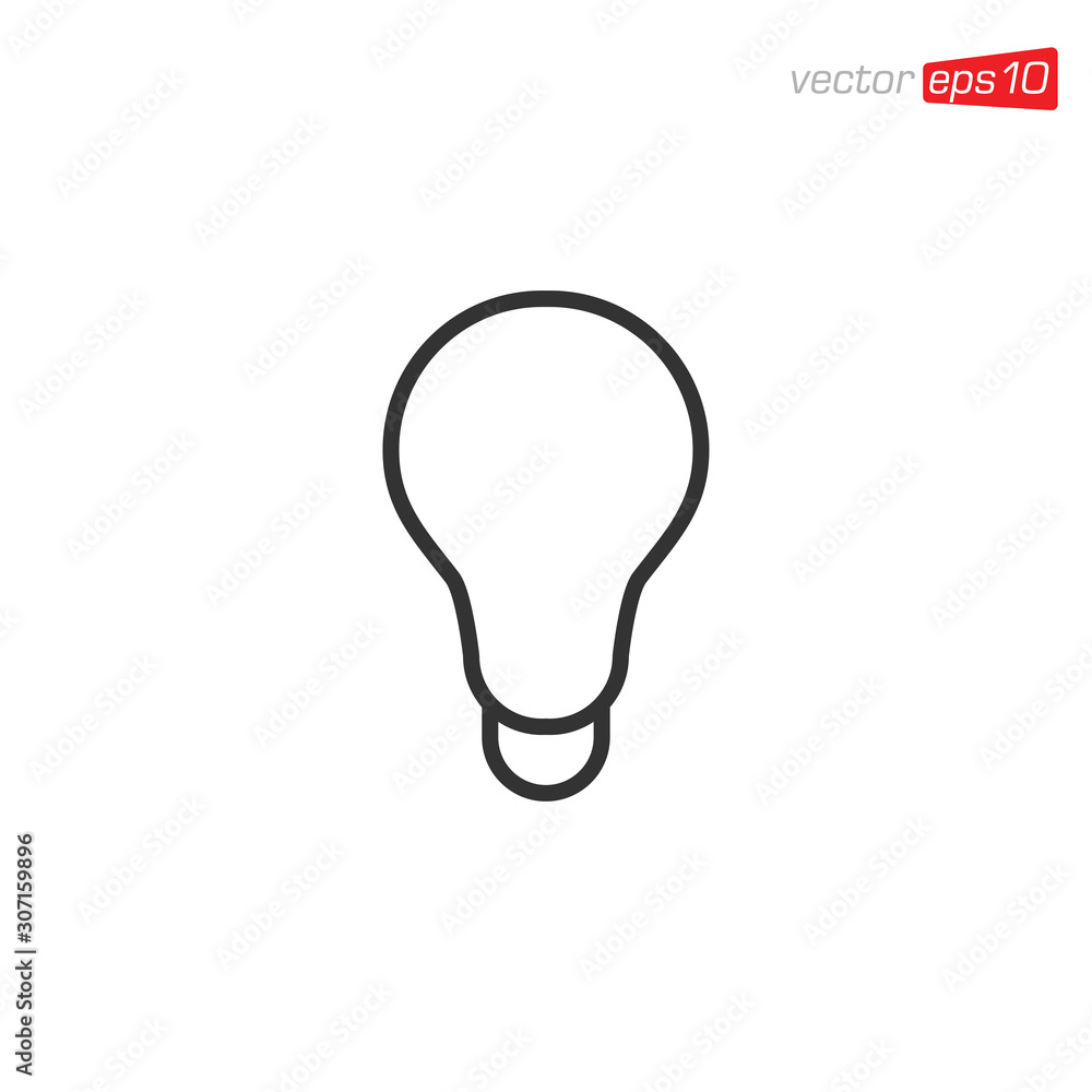 Light Bulb Icon Design Vector Light Bulb Icon Design Vector