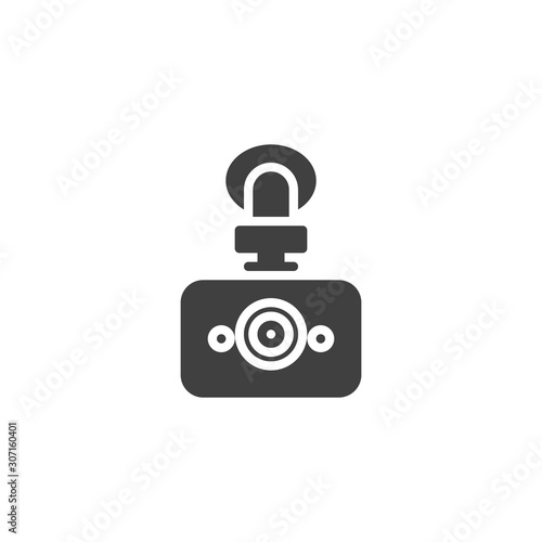 Digital DVR camera vector icon. filled flat sign for mobile concept and web design. Car drive video recorder glyph icon. Symbol, logo illustration. Vector graphics