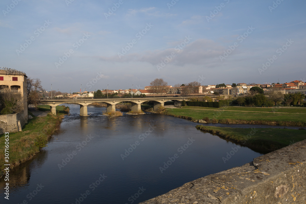 bridge over the Aude river