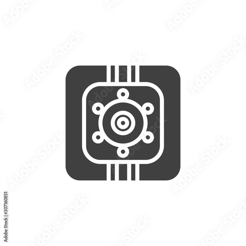 Digital video recorder vector icon. filled flat sign for mobile concept and web design. Car DVR camera glyph icon. Symbol, logo illustration. Vector graphics