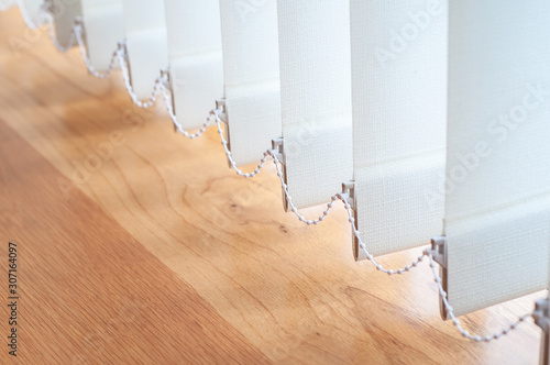 Vertical blind for the office room decoration.