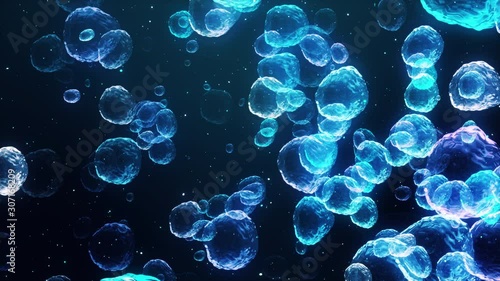 abstract particles screensaver underwater