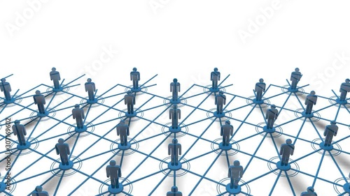 3d rendering of a loop motion graphic social media concept isolated animation
