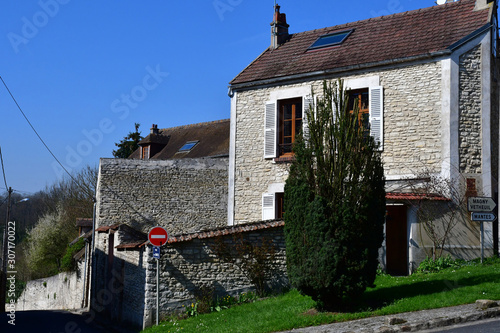 Fontenay Saint Pere; France - march 23 2017 : village center photo