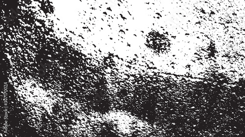 Black and white vintage grunge futuristic background. Suitable to create unique overlay textures with the effect of scratching, breaking, antiquity and old materials.