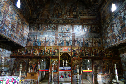 Wooden church monument UNESCO from Ieud (Maramures, Transylvania, Romania) 