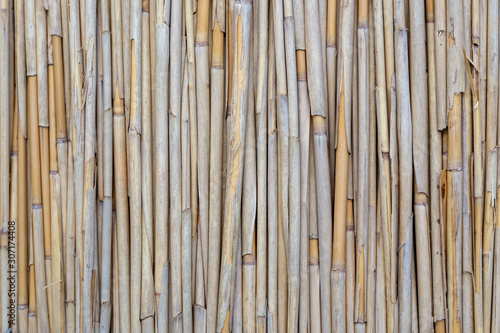 bamboo roof top close up background texture