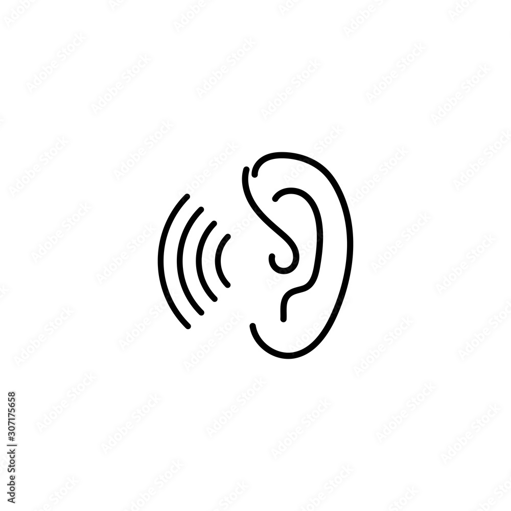 Hearing Logo Template vector icon design Hearing Logo Template vector icon design