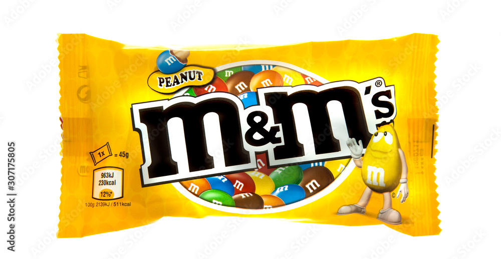 Packet of Peanut M&amp;M's Stock Photo | Adobe Stock