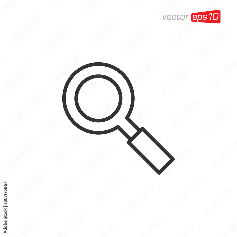 Magnifying Glass Icon Design Vector Magnifying Glass Icon Design Vector