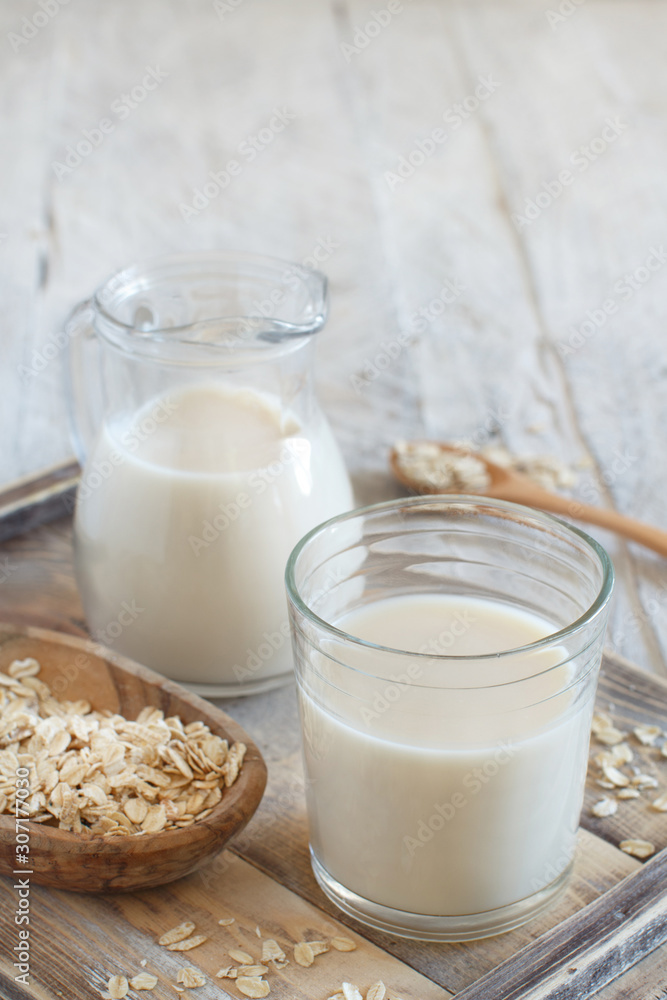 Vegan oat milk, non dairy alternative milk Vegan oat milk, non dairy alternative milk