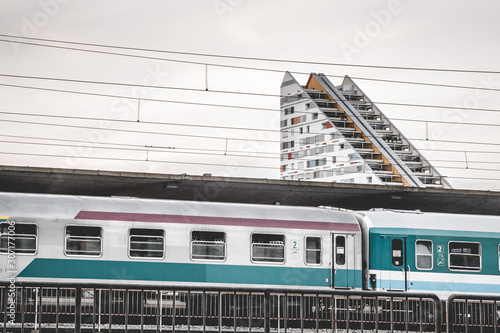 Zug im Bahnhof von Ljubljana, tolles Bild für Poster, Großdruck photo