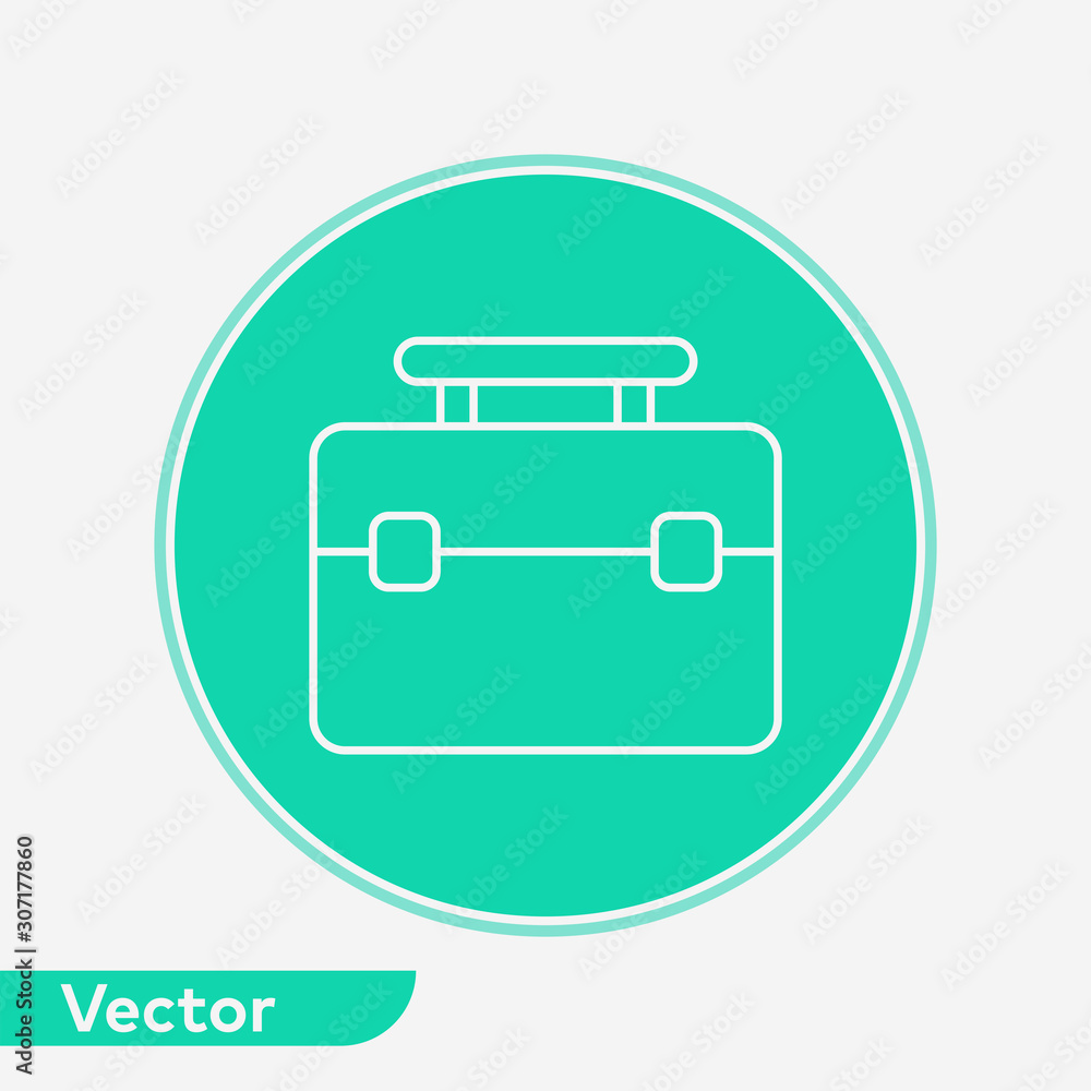 Briefcase vector icon sign symbol Briefcase vector icon sign symbol