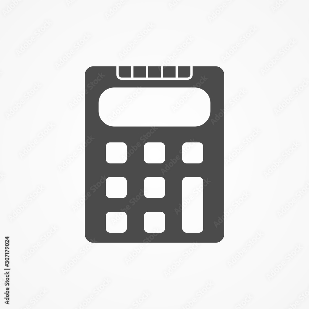 Calculator vector icon sign symbol Calculator vector icon sign symbol