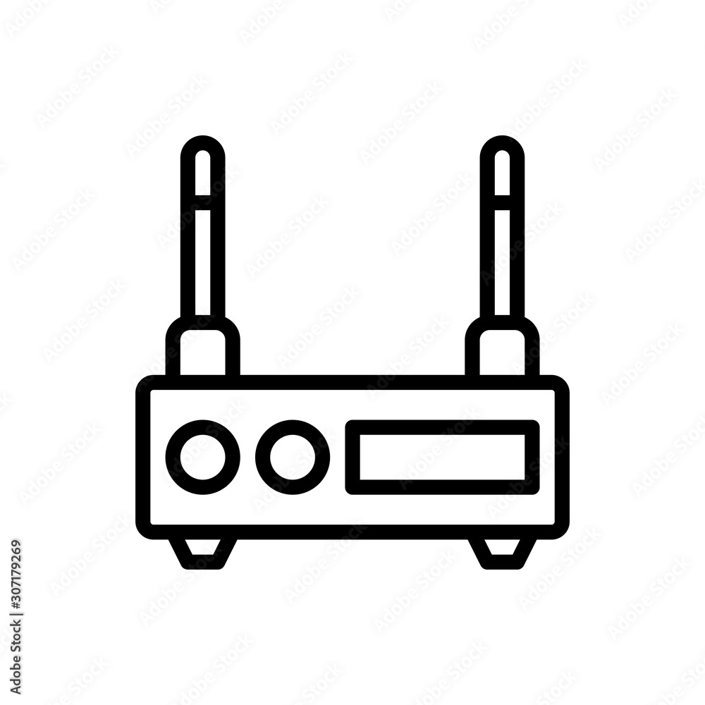 server outline icon. vector illustration. Isolated on white background. server outline icon. vector illustration. Isolated on white background.